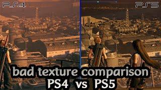 Final Fantasy 7 remake intergrade bad texture comparison PS4 vs PS5