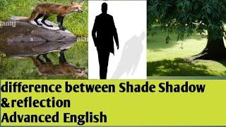 #Difference between shade shadow and reflection  #ADVANCED ENGLISH #ROHIT SIR