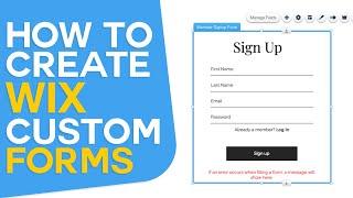 How To Create Wix Custom Forms | Wix Forms Tutorial (2024)