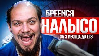 БРЕЕМСЯ НАЛЫСО ЗА 3 МЕСЯЦА ДО ЕГЭ | ЛЫСАЯ МОТИВАЦИЯ