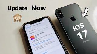 How to update iPhone X on ios 17 || New update for iPhone X