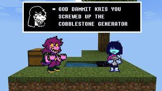 Kris Screws Up the Cobblestone Generator. Deltarune Sprite Animation