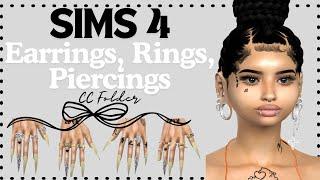 CC FOLDER: Sims 4 Earrings, Rings, Piercings, Jewelry