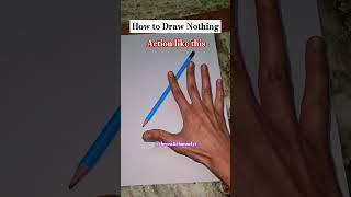 How to draw Nothing #shorts #viral #drawing #funny #pastlives #tutorial #art #guruji