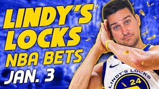 NBA Picks for EVERY Game Friday 1/3 | Best NBA Bets & Predictions | Lindy's Leans Likes & Locks