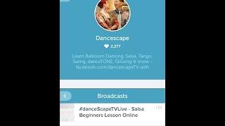 REPLAY: #danceScapeTVLive #fblive @Periscope - #SalsaLesson Beginners