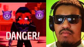 "We Are the Danger" - A Minecraft Original Music Video  by Rainimator REACTION!