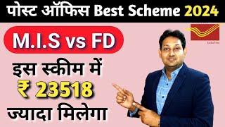 Post Office MIS vs TD | Post office Monthly Income scheme vs Time Deposit 2024