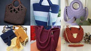 Pinterest crochet bags compilation in 2021| different patterns and designs.