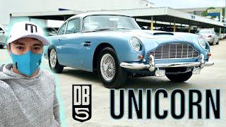 Aston Martin DB5 Drive + James Bond V12 Vanquish and other Astons takeover the streets