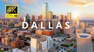 Dallas City, Texas, USA  in 4K ULTRA HD 60FPS Video by Drone