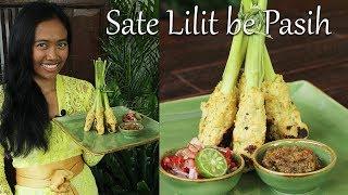 Sate Lilit Be Pasih (Balinese Minced Fish on Lemongrass Skewers)