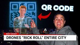 We RICK ROLLED The City of Austin, TX With 600 Drones | Drone QR Code Epic April Fools Prank