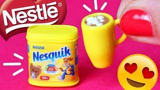 КАКАО НЕСКВИК для КУКОЛ ЕДА для кукол СВОИМИ РУКАМИ  Nesquik FIMO Мастер класс Анна Оськина