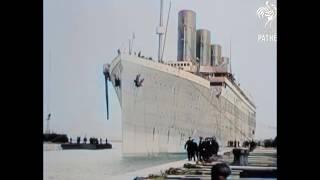 [60 fps, 1080p, stabilized, color] Titanic and Olympic real footage