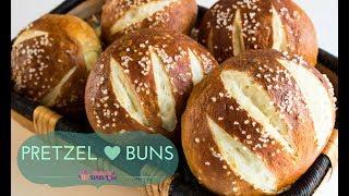 Homemade Pretzel Buns - Perfect for Burgers | Bake It With Love