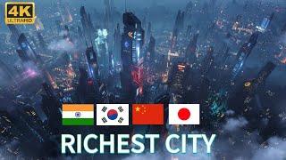 10 Richest Cities in Asia | TOP 10 Largest Cities in Asia | 4K UHD