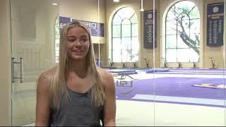 LSU gymnast doubles as social media star