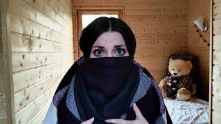 ASMR Scarf mask | Relaxing sound | Fabric sound | Face masking + Guessing Emotions Game