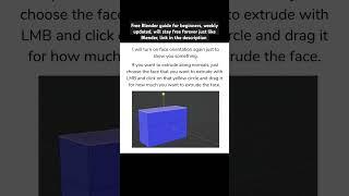 3D modeling in Blender for beginners extrude along normals #blender3d  #blendertutorial