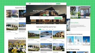 How to build a Responsive Real Estate Website with HTML, CSS and JavaScript