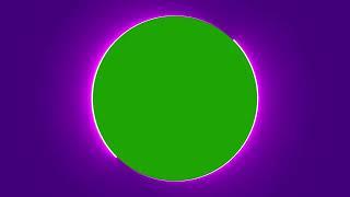 Purple Neon Circle Border Green Screen Overlay Motion Graphics 4K 30fps Copyright Free