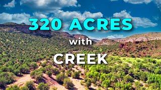 320 de acri de teren de vânzare în Arizona cu Creek • LANDIO