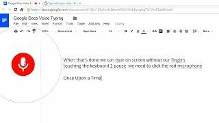 How to use Google Docs Voice Typing