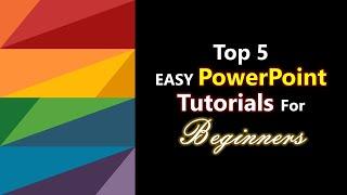 Top 5 PowerPoint Tutorials For Beginners | Basic Fundamentals | RECAP