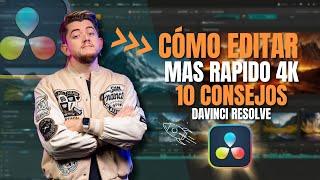 CÓMO EDITAR MAS RAPIDO EN 4K CON DAVINCI RESOLVE 1810 CONSEJOSMODO TURBO