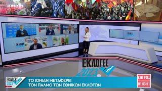 Η έναρξη της εκλογικής βραδιάς στο Ionian TV | Κυριακή 21 Μαΐου 2023