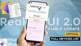 Realme UI 2.0 Official Stable Updates | Devices List | realme Android 11 Stable Update |  Features