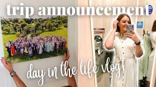 TRIP ANNOUNCEMENT! Primark Haul & Wedding Canvas! | Day In The Life Vlog