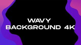 Black Wave Background Animation 4K - Smooth Liquid Animation