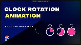 Figma Clock Rotation Animation Tutorial | Figma Tutorial