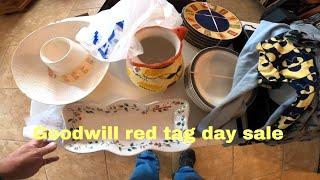 Goodwill red tag day sale Henderson NV #goodwillhaul #reselling #thrifting