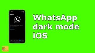 How to activate WhatsApp dark mode in iOS 13 (WhatsApp tips and tricks)