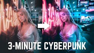 Create a Cyberpunk / Vaporvawe Look in Photoshop Tutorial