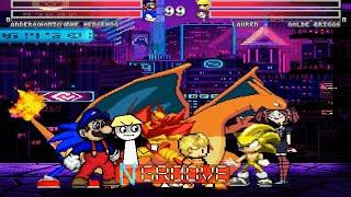 Team andersonkenya1 vs Team GB Shades MUGEN Request Part 2 4v4 Battle!!!