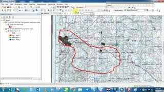 Cipping study area from topographic  map.