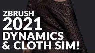 ZBRUSH 2021 - DYNAMICS / CLOTH SIMULATION (WALKTHROUGH)