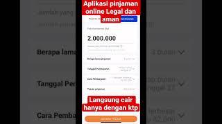 Aplikasi pinjaman uang online mudah cair #shorts