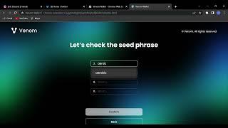 how to create venom wallet on pc