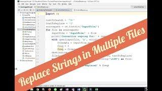 Find and Replace Strings in Multiple Files Using Python