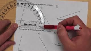 Measuring Angles Using A Protractor