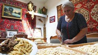 CHECHNYA. CUISINE of Chechen people. Life in the Chechen village