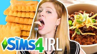 I Cooked Like My Sim In Real Life For 24 Hours | Kelsey Impicciche