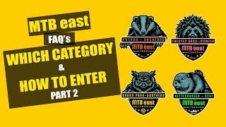 MTB east League FAQ part 2 - Which category to choose?