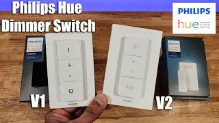 Philips Hue Dimmer Switch V2 | Unboxing Setup for Beginners plus Comparison with V1