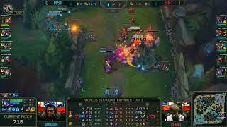 Worlds 2017 Championship - MSF Vs. SKT - Hans Sama Aggressive Tris Play